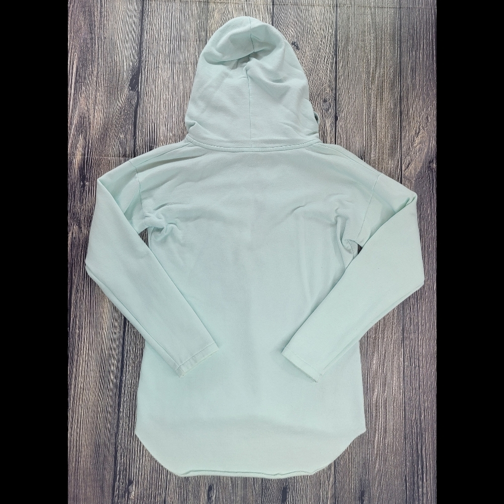 Victoria's Secret PINK Mint Green V Neck Pullover Hoodie Sweatshirt - Picture 5 of 9